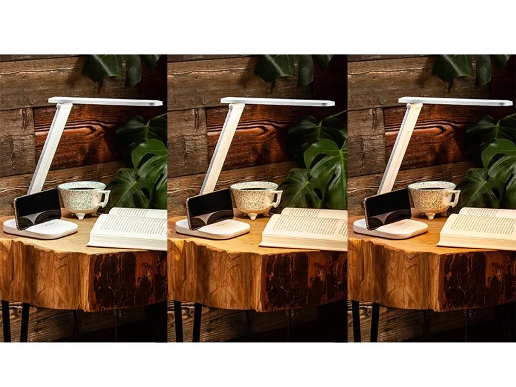 Lampe à poser Tracer Bianca LED design blanc avec éclairage basse conso - 5