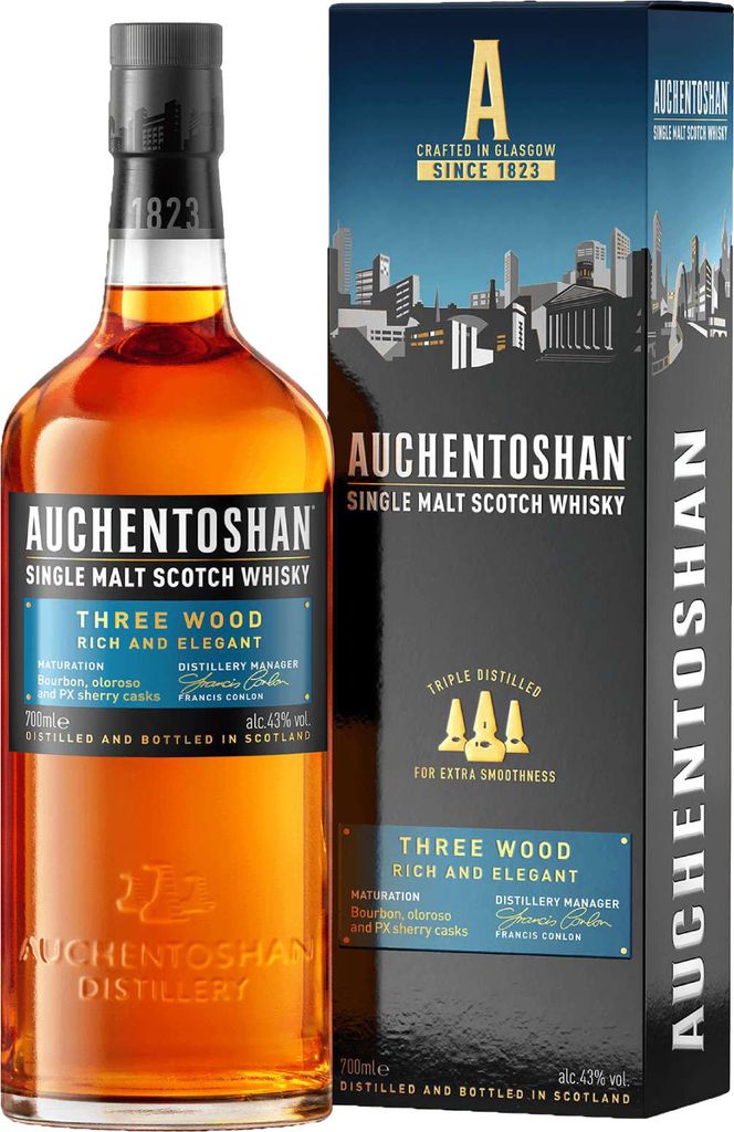 Auchentoshan Three Wood - Single Malt Scotch Whisky Produktbild 
