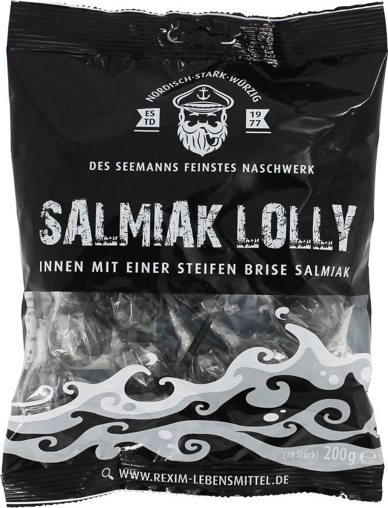 Rexim Salmiak Lolly 200g 16 Stück Produktbild 