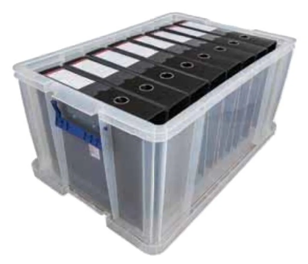 Fellowes 7731001 ProStore Boîte de rangement 70L transparente robuste