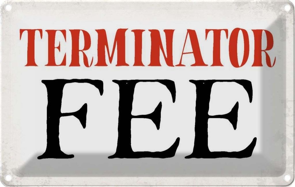 vianmo Blechschild 20x30 cm Terminator Fee Dekoration