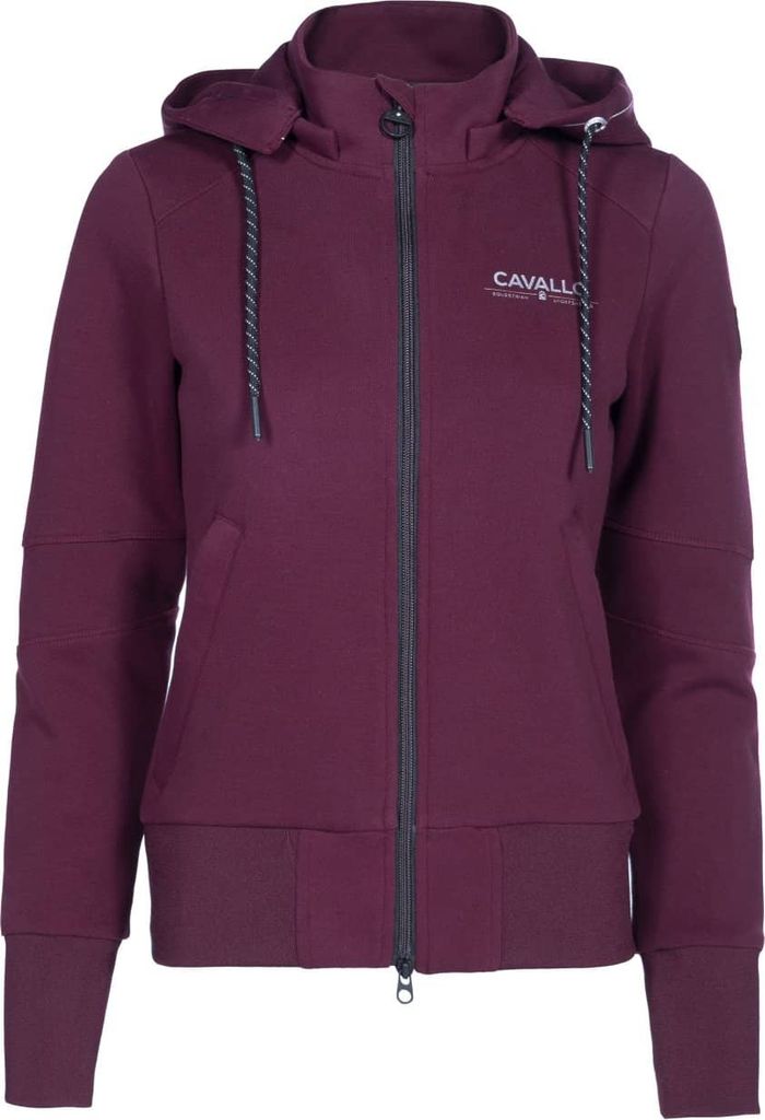 Cavallo BASIA Sportswear Damen Sweatjacke rubin HW 21, Größe:38