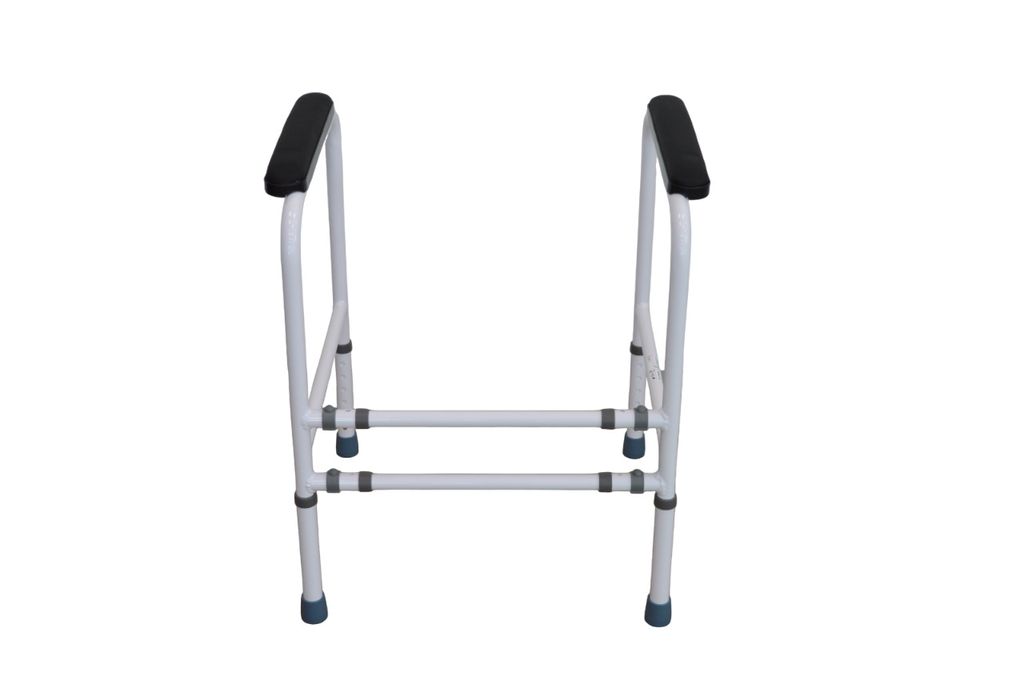 Homecare Innovation® WC-Rahmen Aluminium - höhen- und Produktbild 
