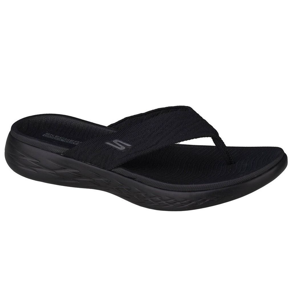 Skechers Damen Zehentrenner on the go 600 Sunny Schwarz Zdjęcie produktu 