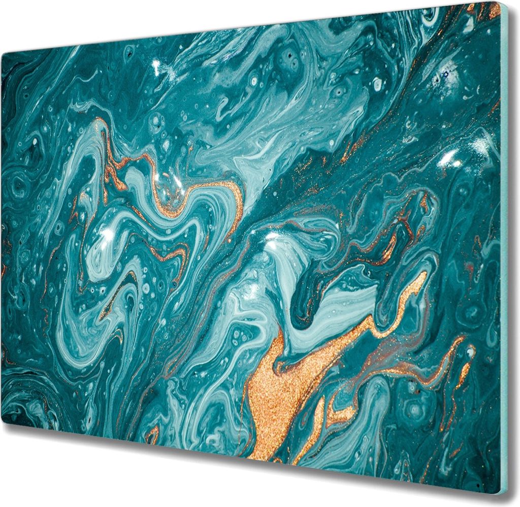 Coloray Hackbrett Küchenbrett Kochplattenabdeckung Schneidebrett Herdabdeckplatte 60x52 cm - Deutsch Abstraktion