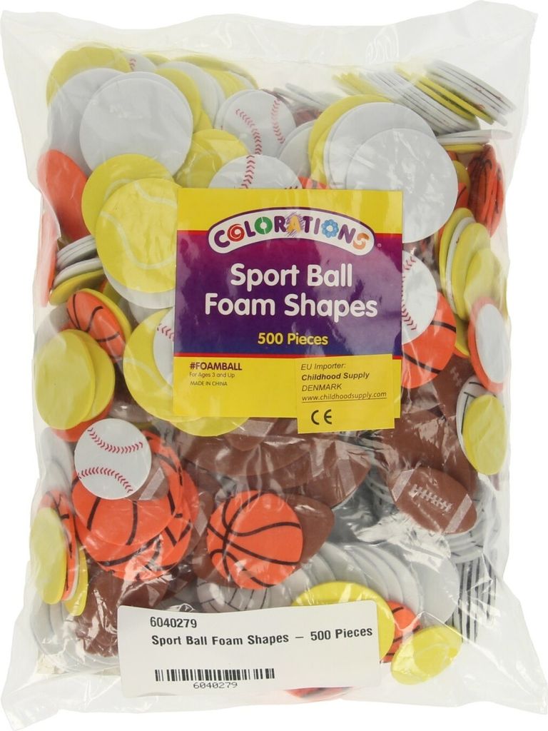 Farbgebiete - Sportballs -Schaumformen, 500st.
