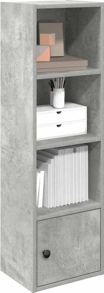 Maison Exclusive - Bücherregal Betongrau 31x24x102 cm Holzwerkstoff