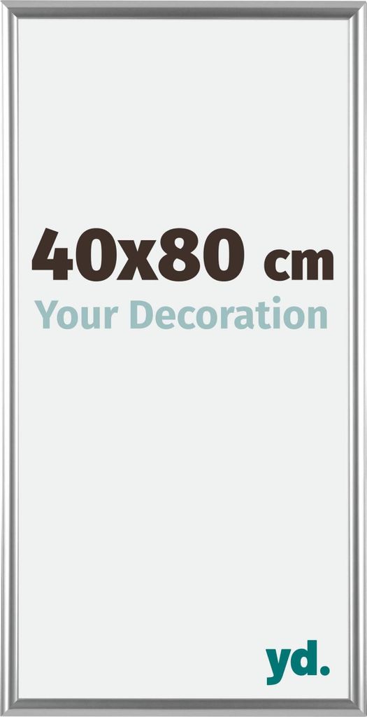 Bilderrahmen, 40x80 cm, Silber, Kunststoff, Bordeaux