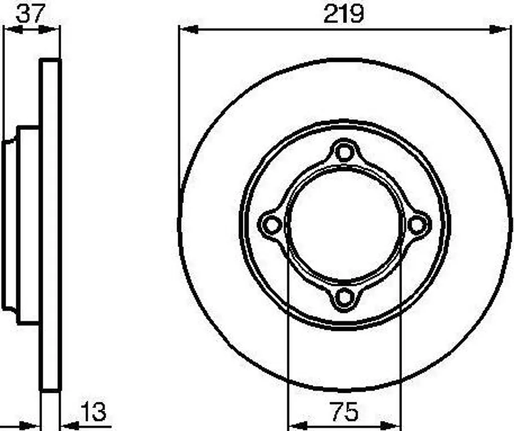 Disque de frein pour entretien Pride - Pièce Bosch fiable 0 986 478 429