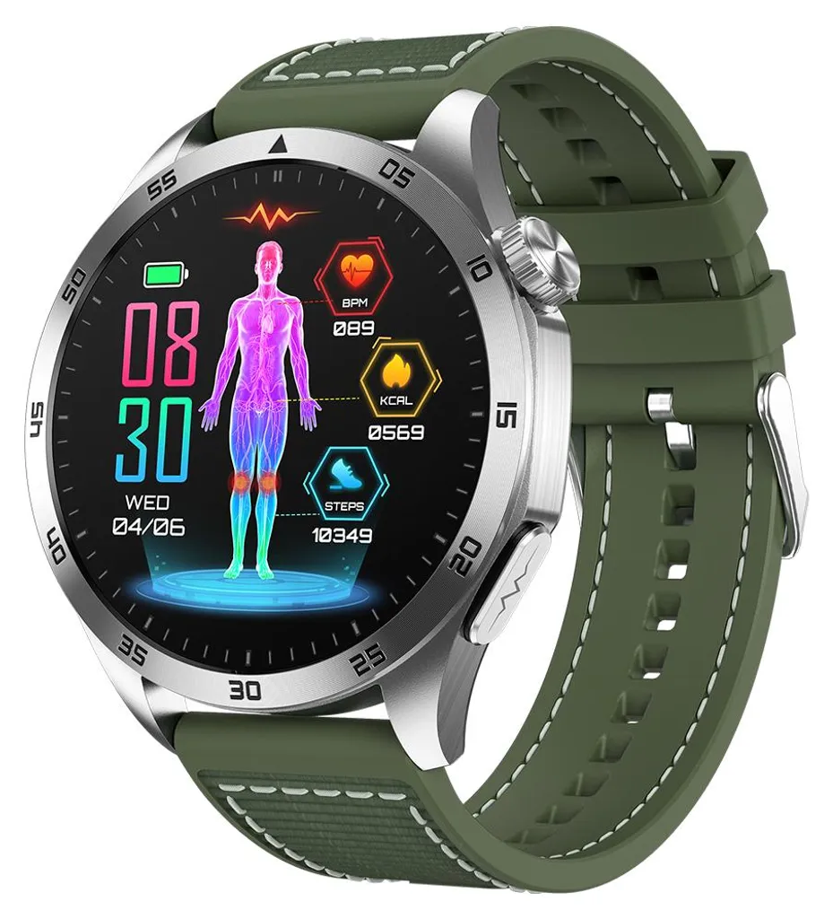 Montre Connectée Sport ET485 Étanche IP68 avec Suivi de Santé Complet