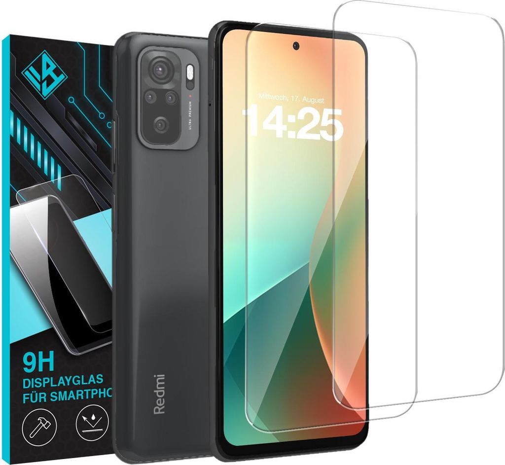 2x 9H Schutzglas Displayschutzfolie für Xiaomi Redmi Note Produktbild 