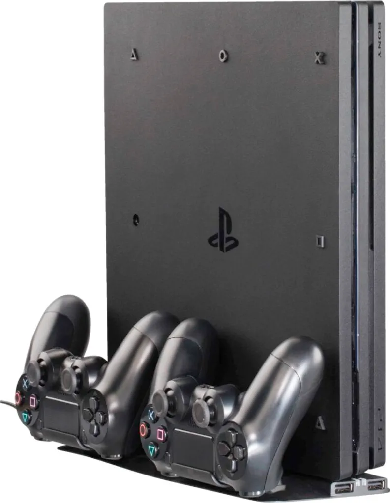Stand Verticale Salvaspazio PS4 Slim e Pro - Design Elegante e Ordinato