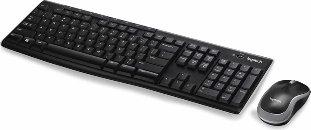 Logitech MK270 kabelloses Tastatur/Maus Set schwarz Produktbild 