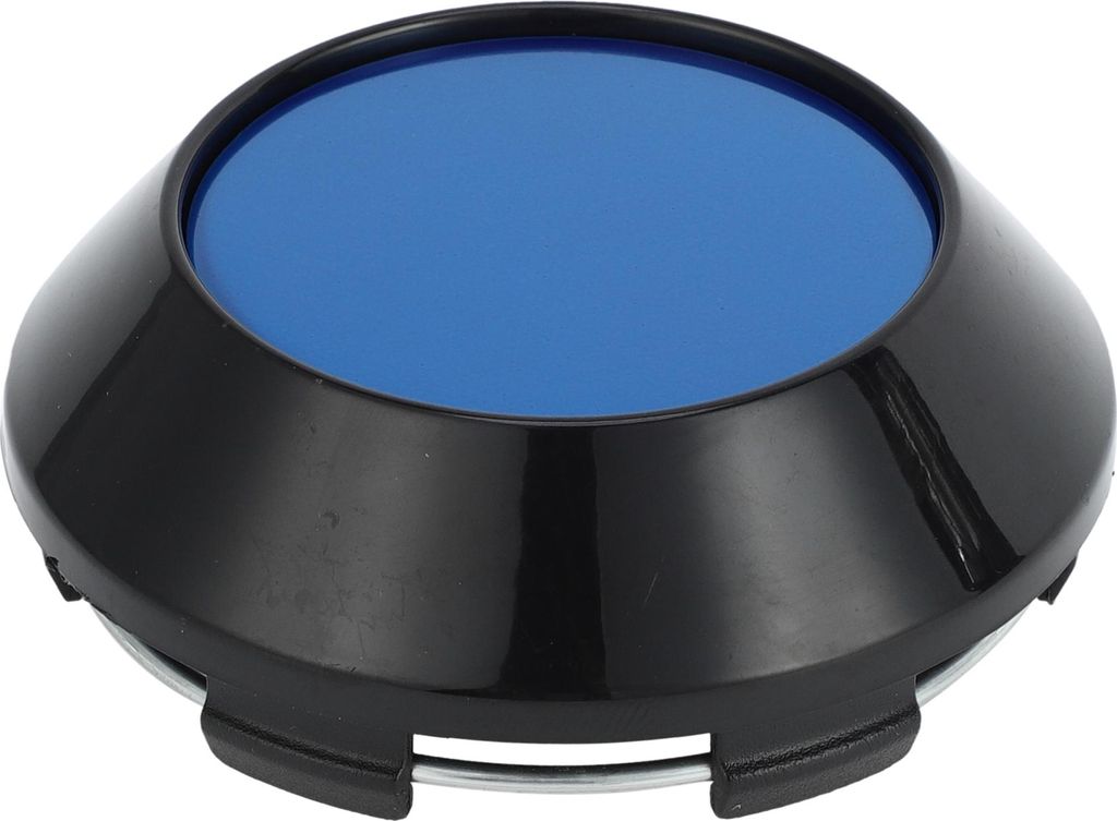 1 Stk. Radnabenkappen Radkappen Felgenzentrumskappen OD: 68mm/2,68" Universal Kunststoff Schwarz für BMW 3 4 5 Serie mit blauem Aufkleber
