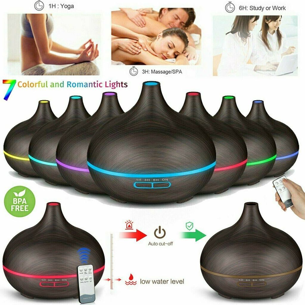LED Ultraschall Luftbefeuchter, 500ml Aroma Diffuser, Produktbild 7