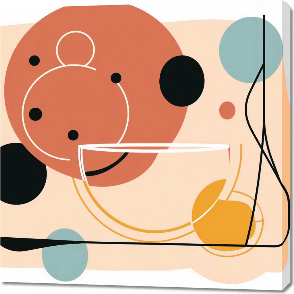 Bild 90x90cm Harmonie der Wärme