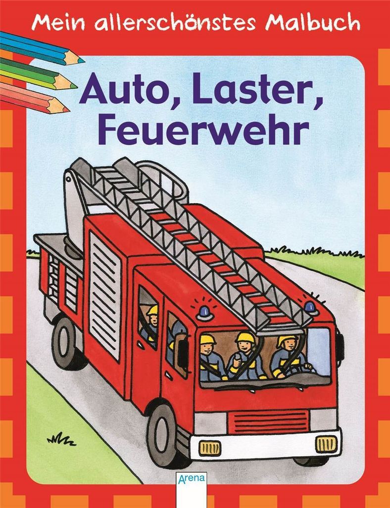 Mein allerschönstes Malbuch - Auto, Laster, Feuerwehr Produktbild 