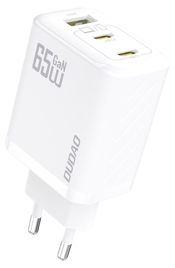 Dudao A29 65W Caricabatterie Gan 2 X Usb-C + 1 X Usb-A - Immagine del prodotto 