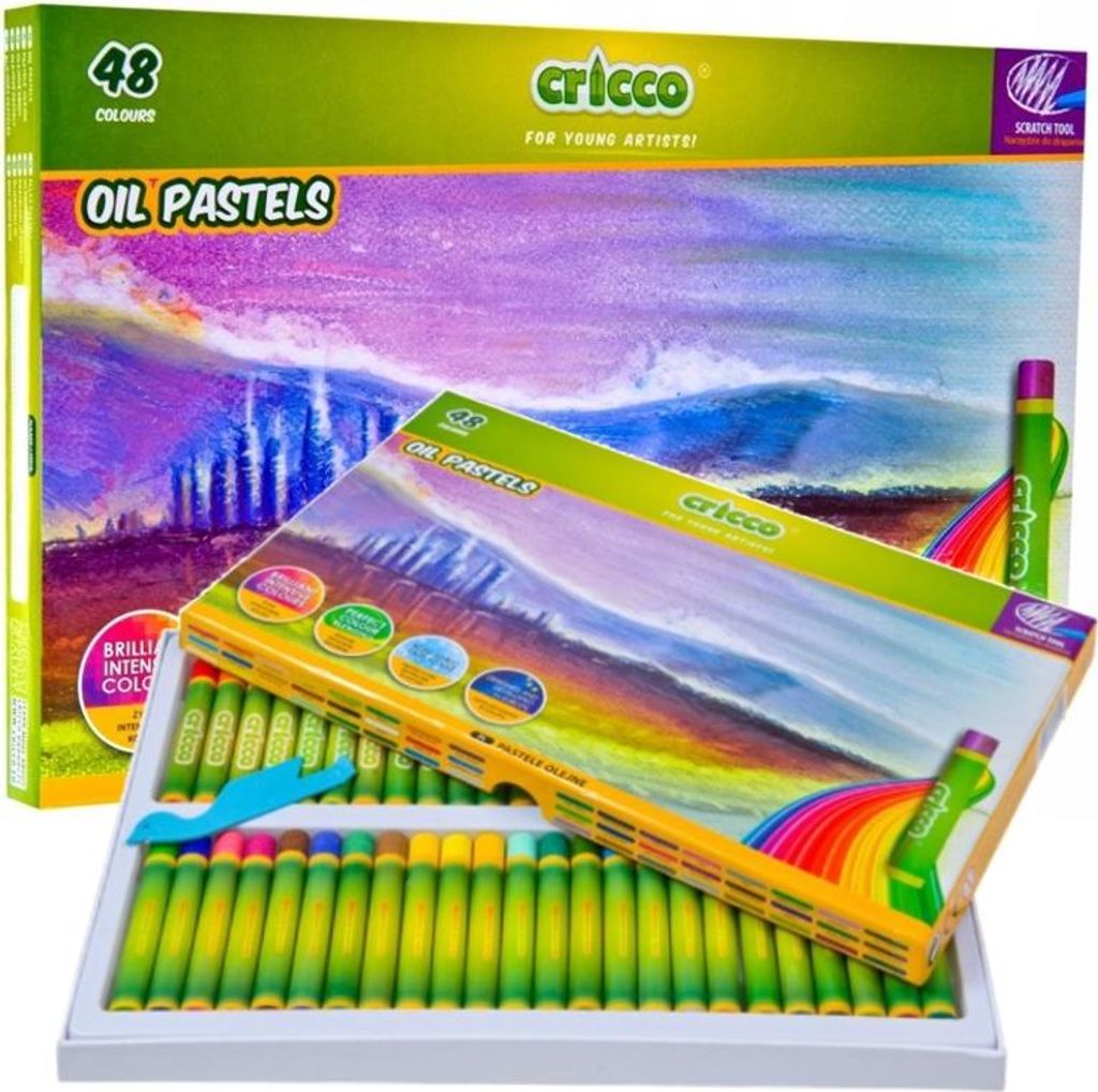 Pastelli a olio 48 colori CRICCO Immagine del prodotto 