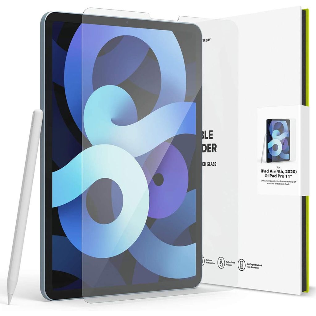 Ringke Invisible Defender ID Glass Gehrtetes Glas fr iPad Pro 11" 2020 / iPad" Pro 11 2018 / iPad Air 2020 KP14927