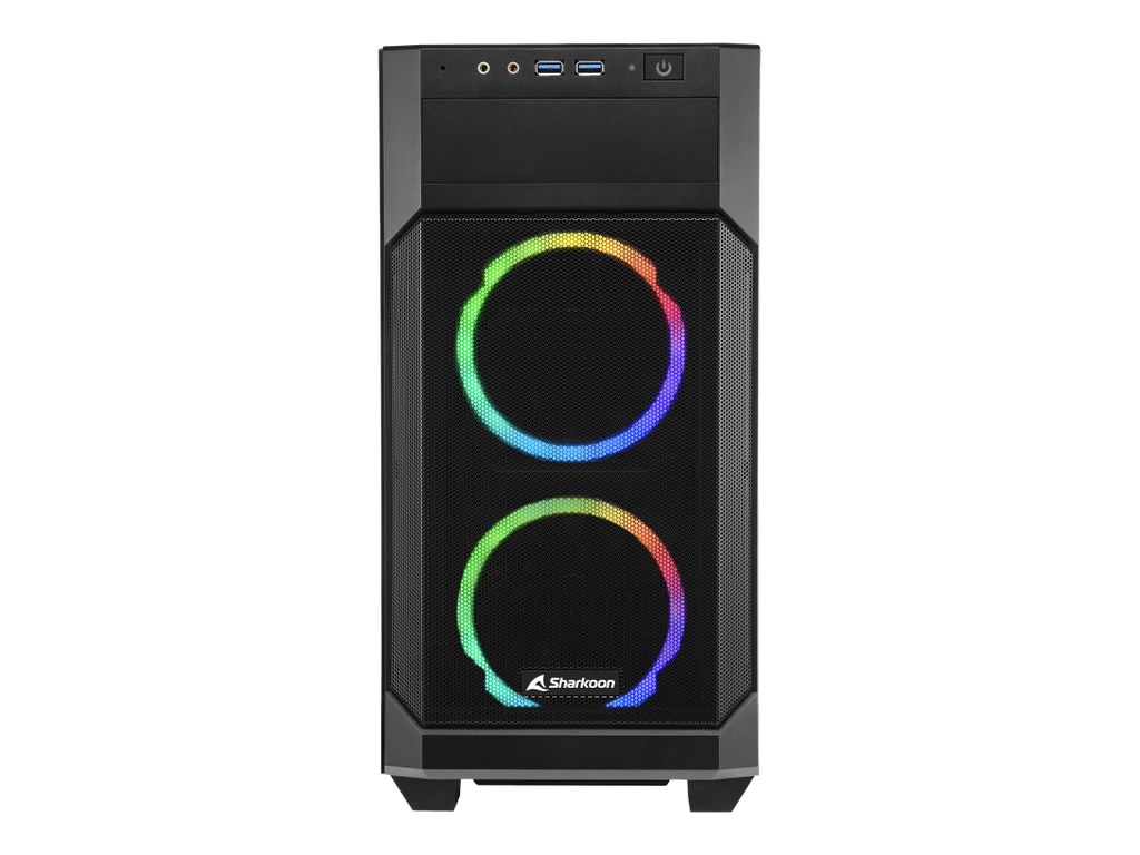 Sharkoon V1000 RGB - microATX - pannello laterale con Immagine del prodotto 