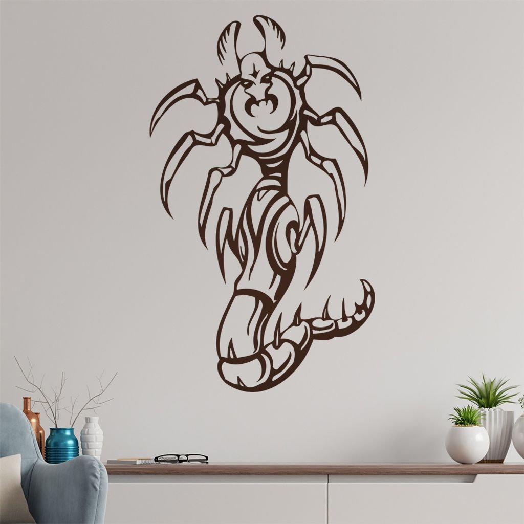 Killer Insekt Wandtattoo in 6 Größen - Wandaufkleber Wall Sticker - Dekoration, Küche, Wohnzimmer, Schlafzimmer, Badezimmer