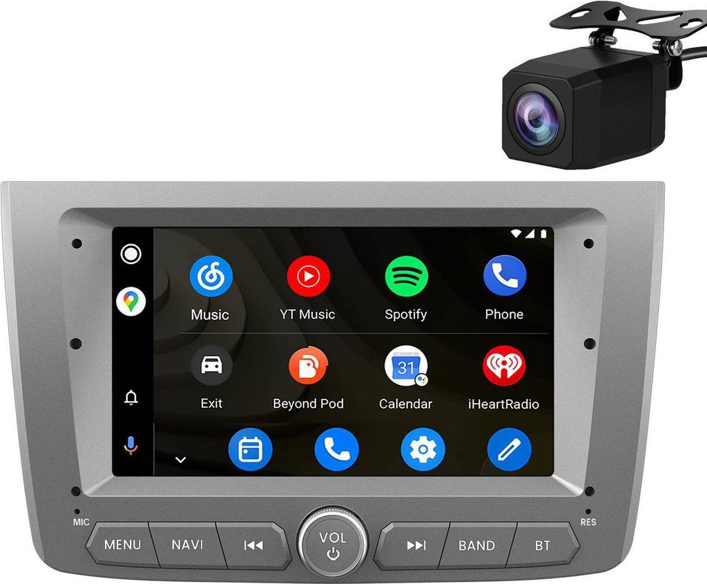 Android Autoradio 7 Zoll 64 GB für Alfa Romeo MiTo (2008–2018) mit CarPlay & Android Auto Navigation & Bluetooth