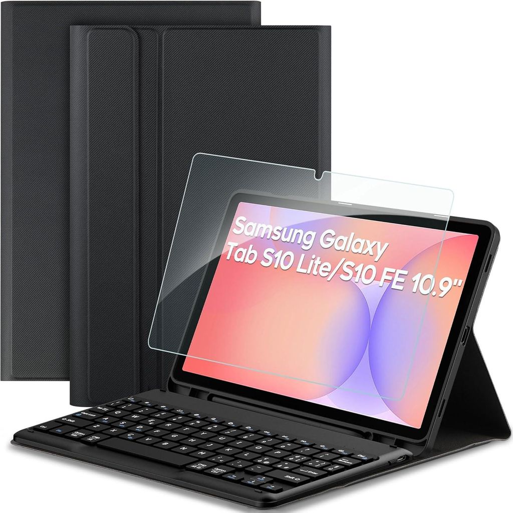 Tastatur-Hülle für Samsung Galaxy Tab S9 S9 FE S10 Lite S10 FE QWERTY