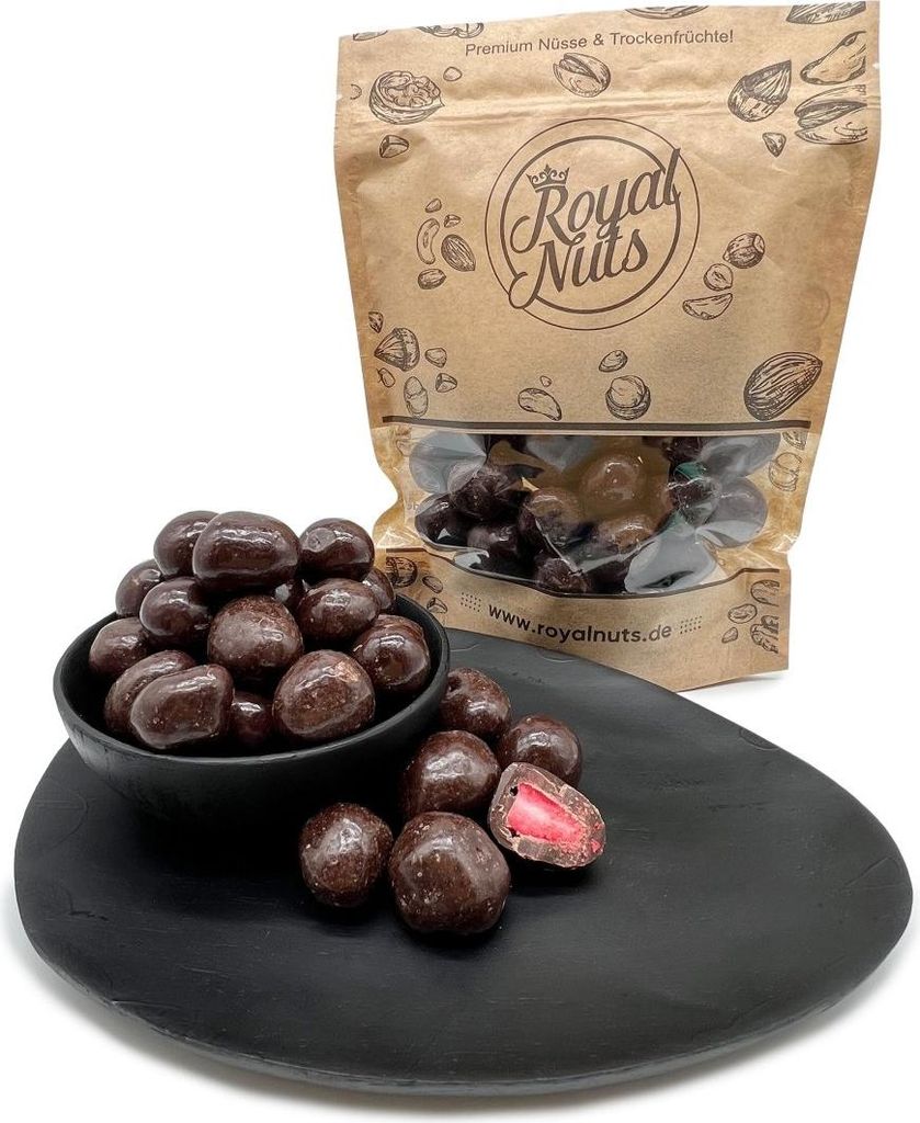 500g Gefriergetrocknete Erdbeeren mit Zartbitterschokolade