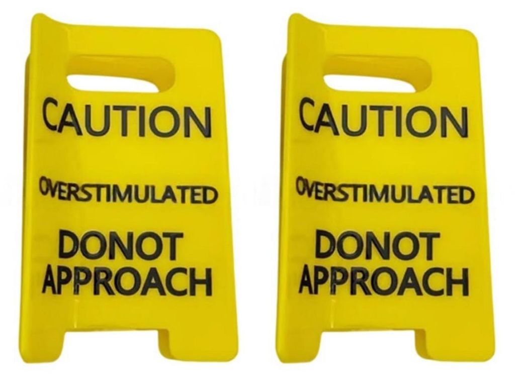 1/2 Stück Warnschild-Haarspange mit starkem Halt für dickes Haar, lustige gelbe Haarspange mit Warnhinweis, Haaraccessoires