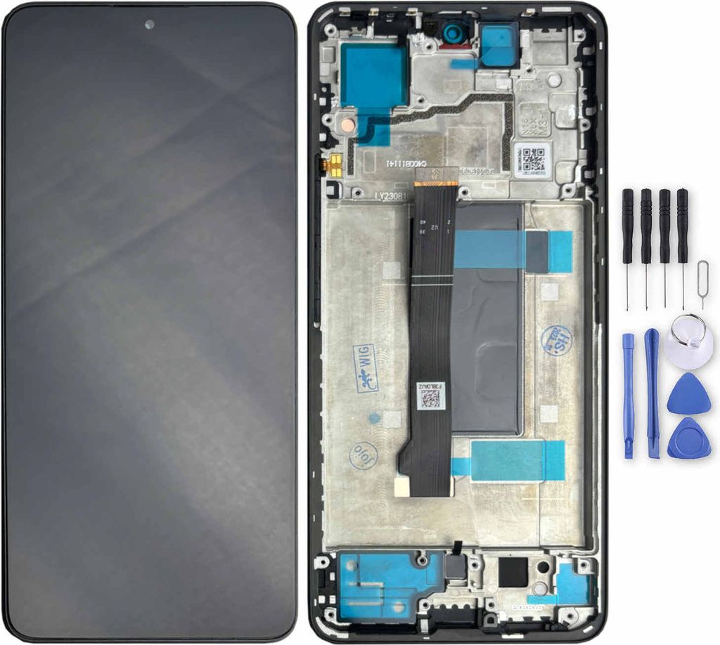 Für Xiaomi Redmi Note 13 Pro 5G Display Full LCD mit Rahmen Produktbild 