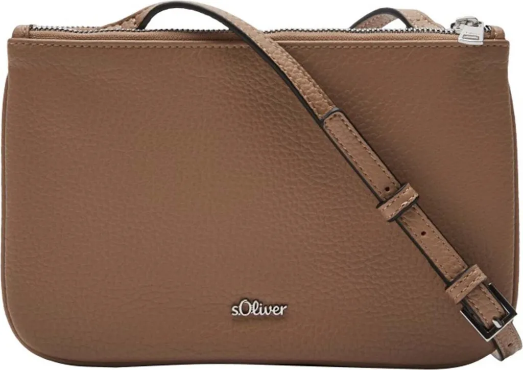s.Oliver borsa a tracolla Crossbody Bag Brown grigio talpa