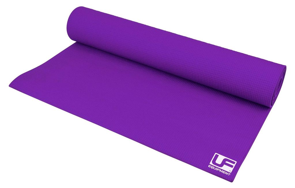 Urban Fitness Yogamatte 4mm lila mit Tragegurt - 183x61cm