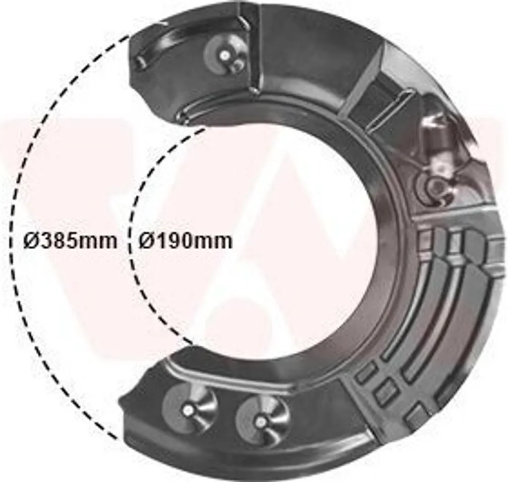 Parapolvere Freno VAN WEZEL 0618372 BMW Serie 5 6 7 - Destro OEM