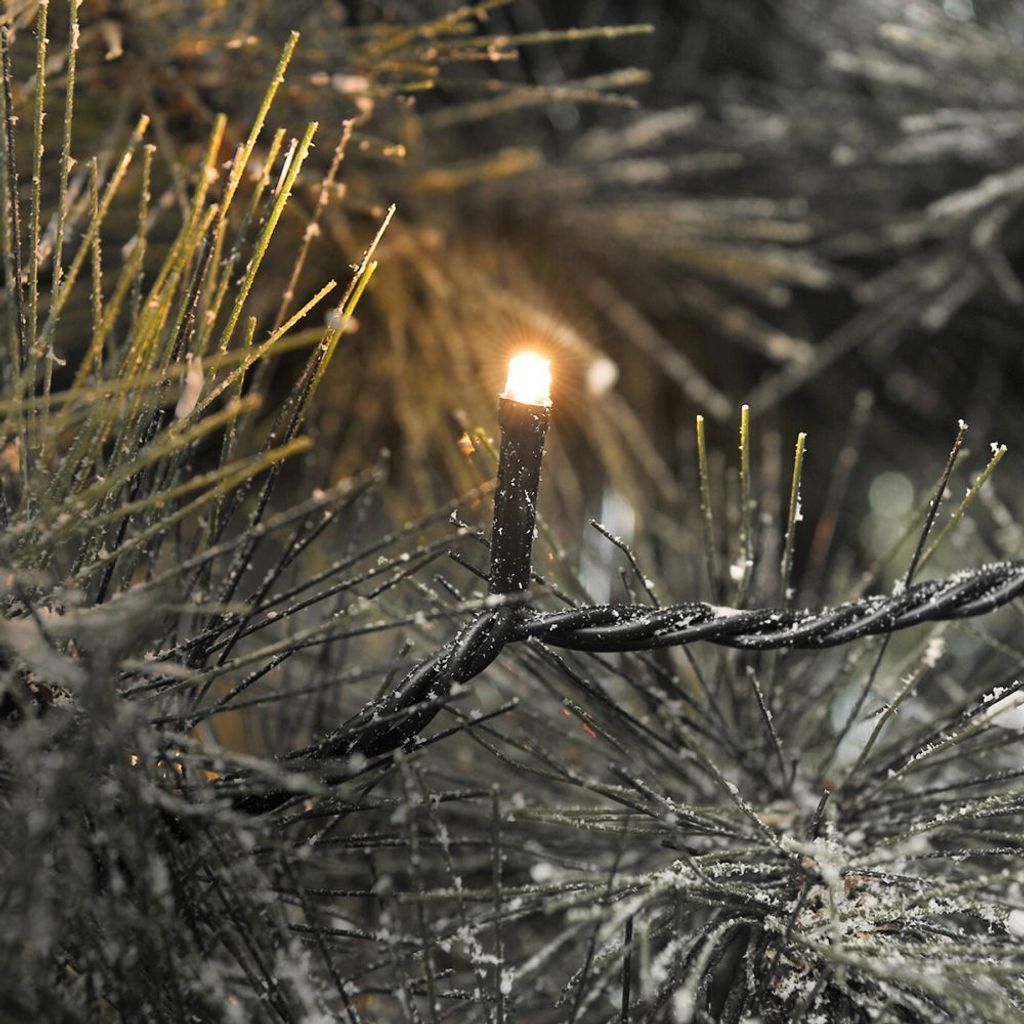 Konstsmide LED Lichterkette, mit Multifunktion, frei wählbarem Timer und Dimmer, reagiert auf Musik, App-gesteuert (Android & IOS), 400 bernsteinf...