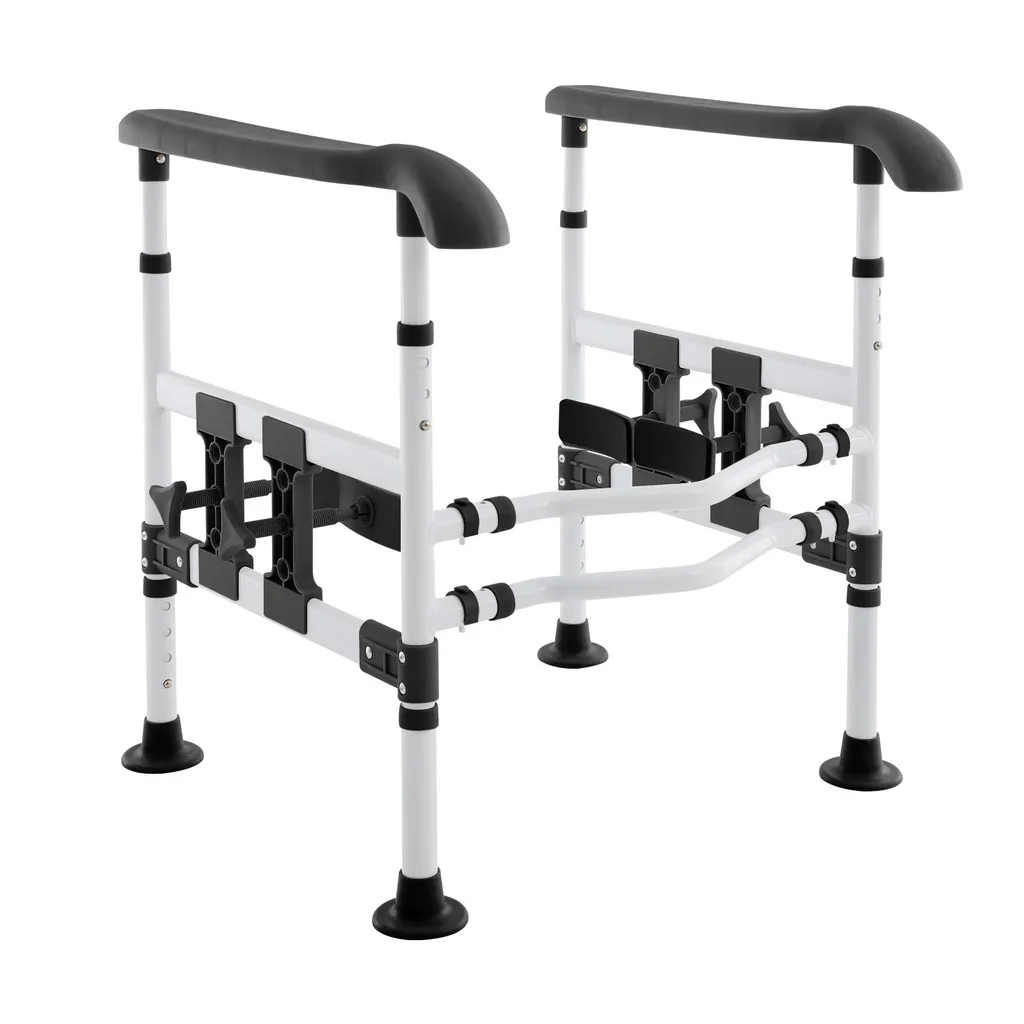 Barre de sécurité pour toilettes réglable cadre WC senior max 150 kg