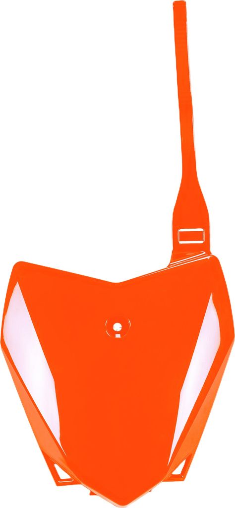 Startnummerntafel UFO PLAST Verkleidung Frontnummerntafel für Kawasaki KLX 110 ccm Bj. 2010 - 2025, Farbe:neonorange