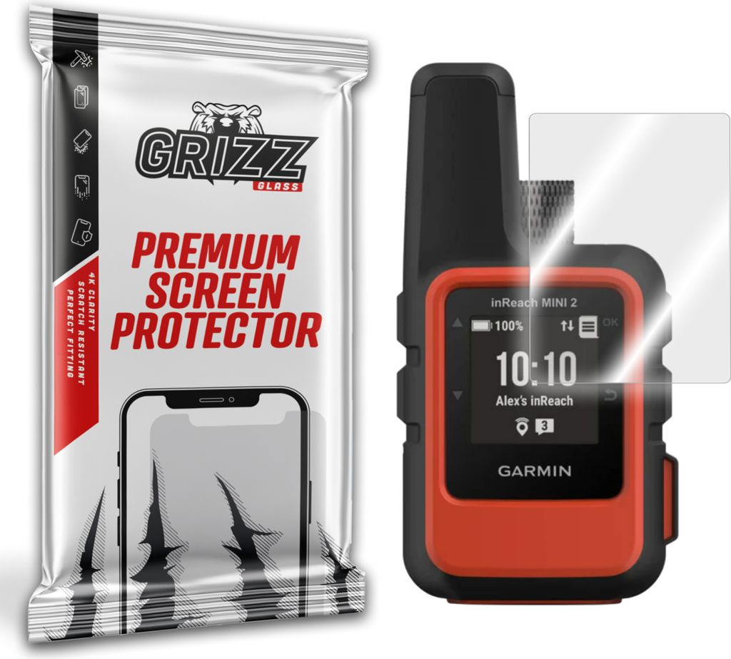 Hybriertes Glas GrizzGlass HybridGlass für Garmin inReach mini 2