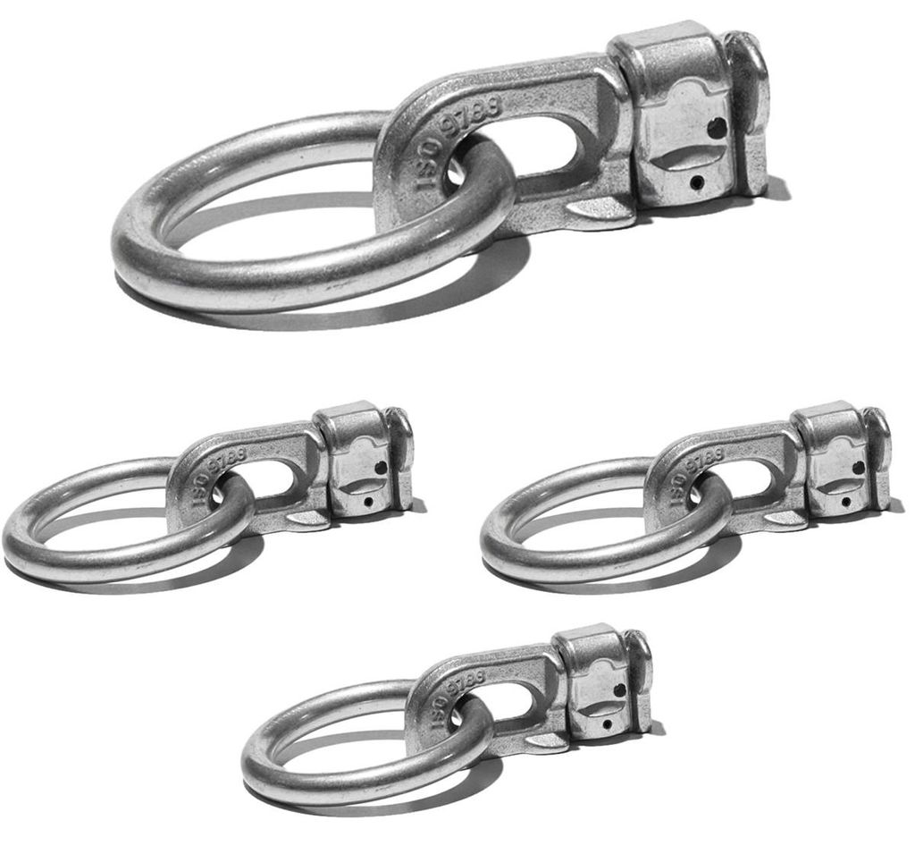 Safetytex Doppel Endfitting für Airlineschiene 4 Stück