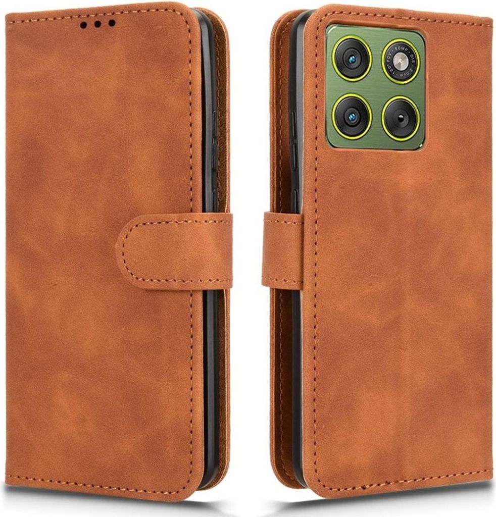 Motorola Edge 70 Hülle - Coverup Klapphülle - Braun