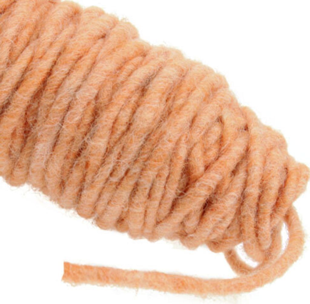 Dochtfaden 55m Hellorange - Jute Bastelschnur, Herbstdeko, DIY, Wolle