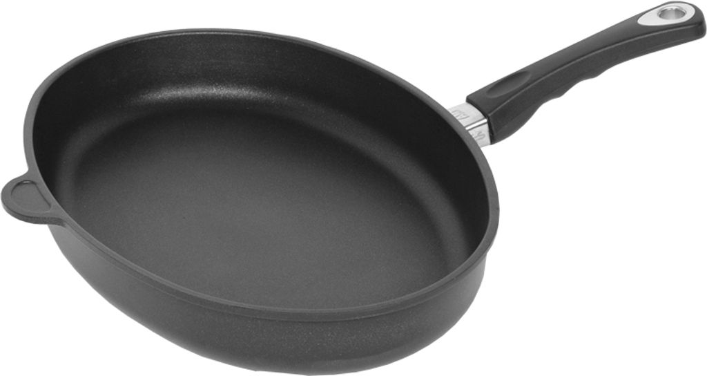 AMT Gastroguss FISH PAN I-4127 Bratpfanne, Gusseisen/Gussaluminium, Induktionsherd-geeignet, Antihaftbeschichtung