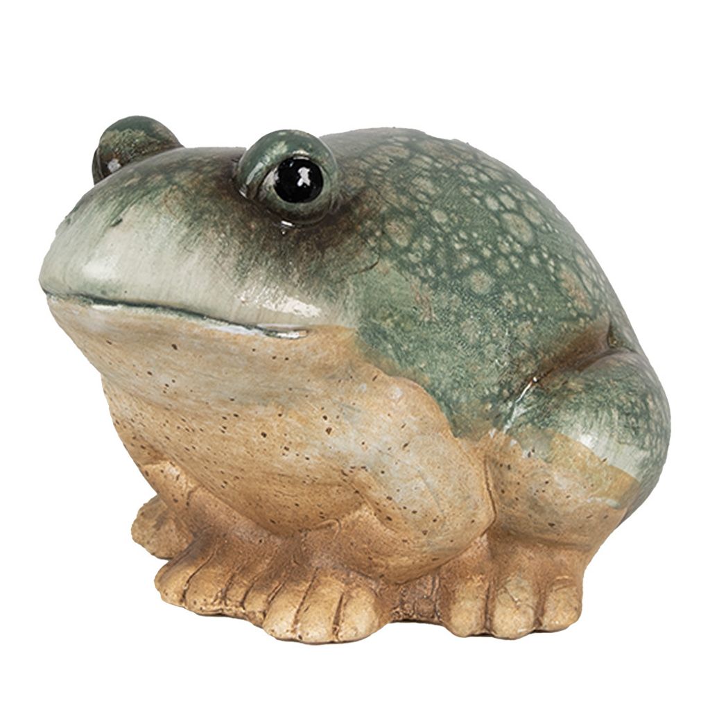 Clayre & Eef Figur Frosch 9 cm Grün Keramik