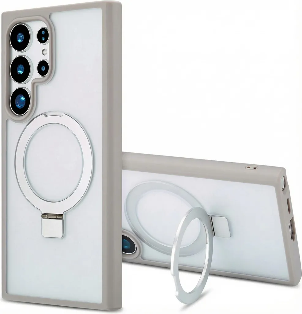 Cover MagSafe Samsung S24 Ultra Grigio con Anello Accezz - Recensione