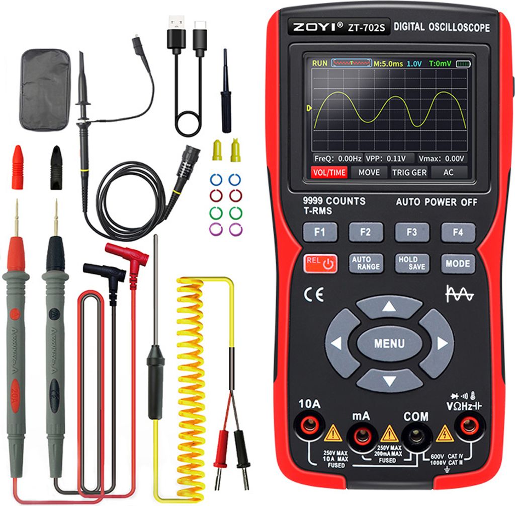 digitálny osciloskopický multimeter 2 v 1 - vzorkovacia Obrázok produktu 2