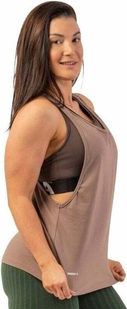 Nebbia Sleeveless Loose Cross Back Tank Top "Feeling Good" Zdjęcie produktu 
