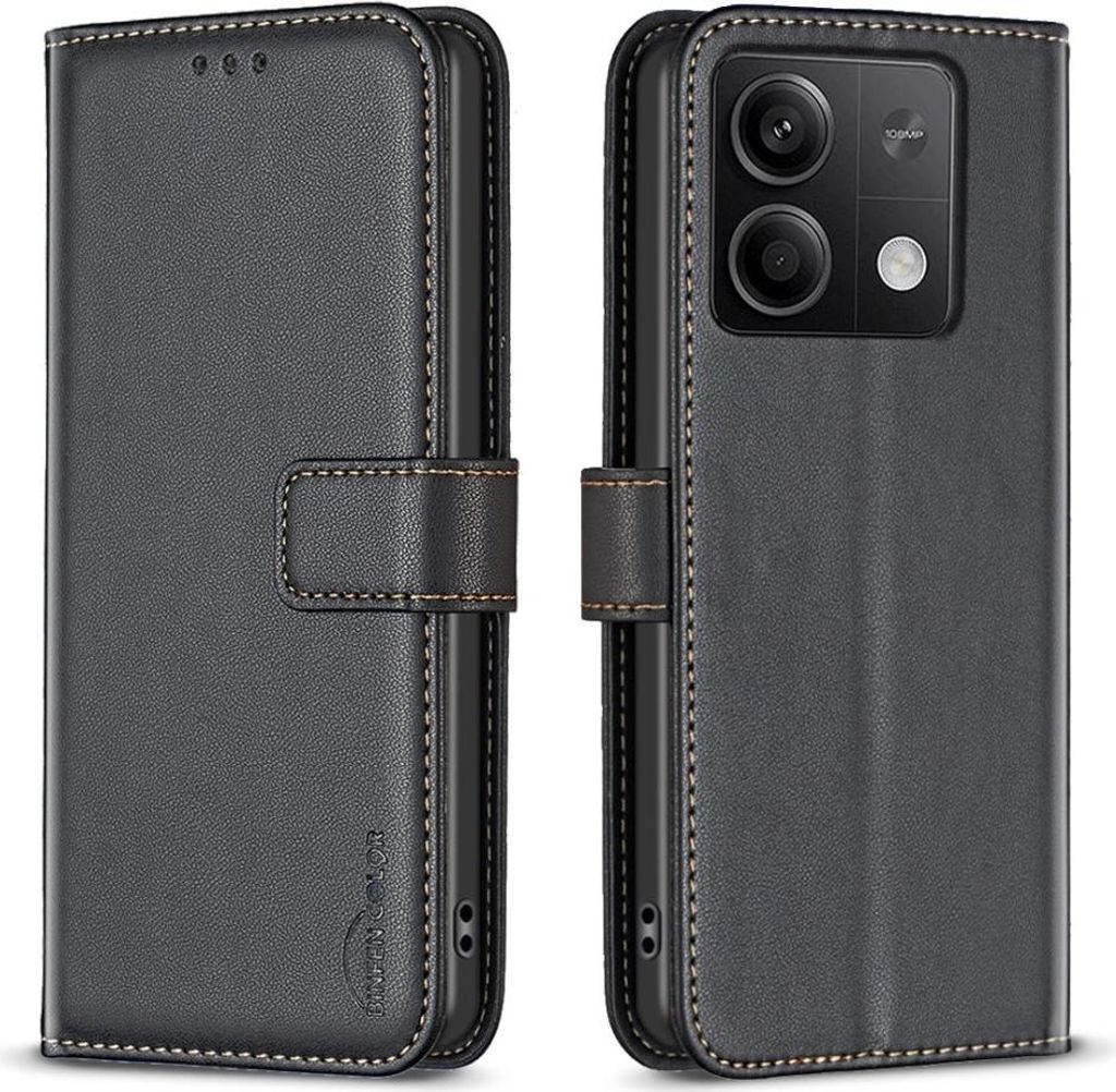 Xiaomi Redmi Note 13 4G Hülle - BINFEN Klapphülle - Schwarz