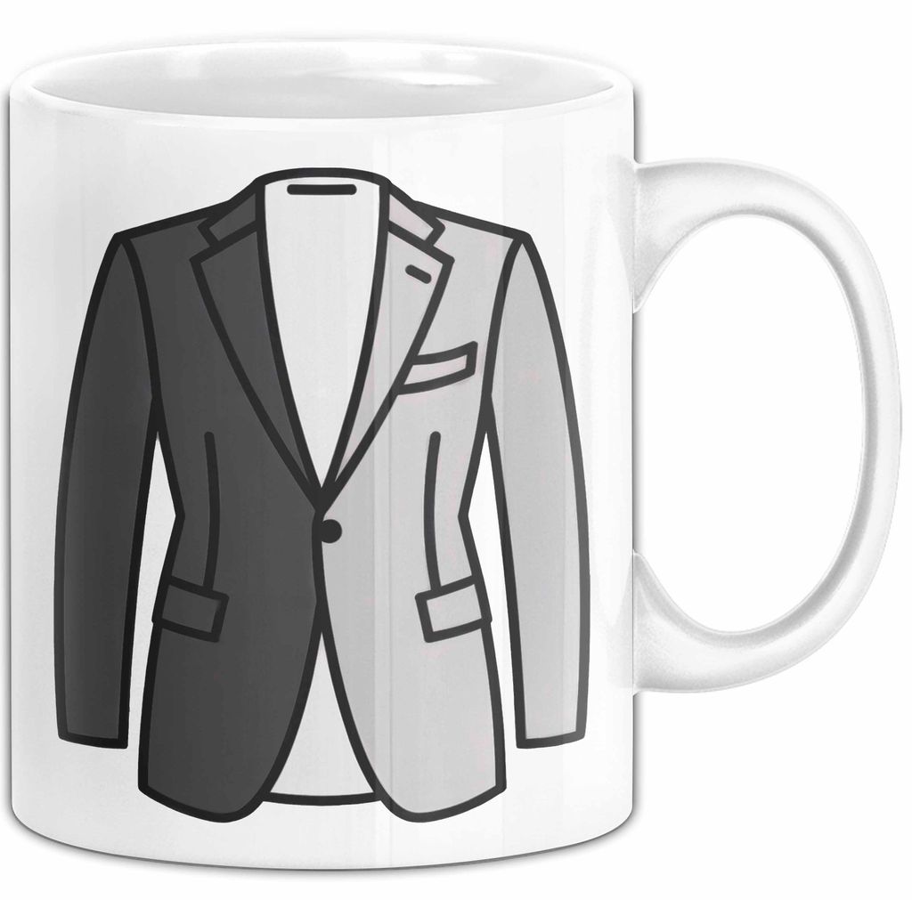 Minimalistischer Modefan Tasse Geschenkidee (Weiß)