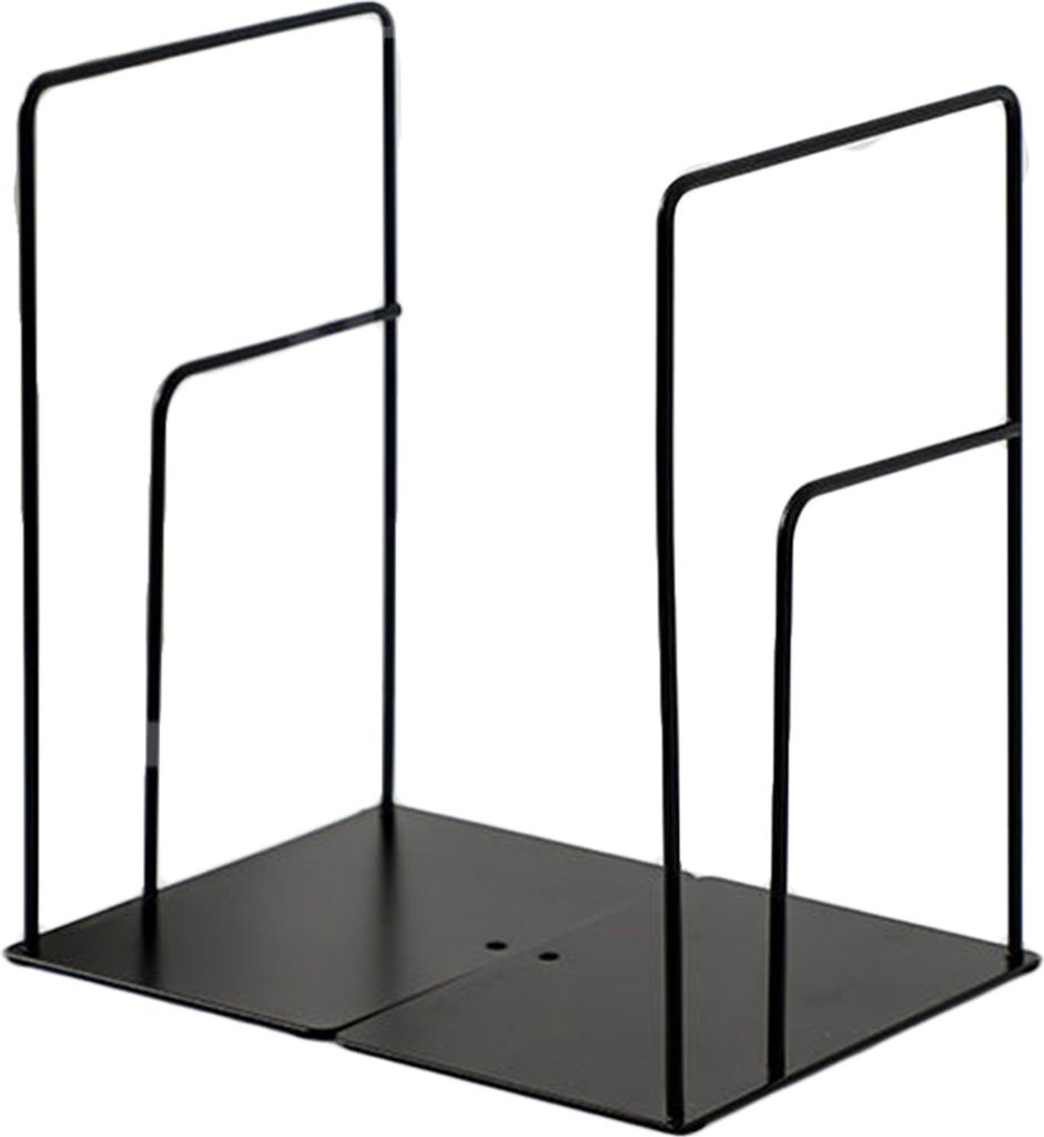 1 Paar hohler Metall-Buchklammerständer, einfaches Bücherregal für den Schreibtisch, Schreibtisch-Aufbewahrung, Schüler-Lernbuchhalter