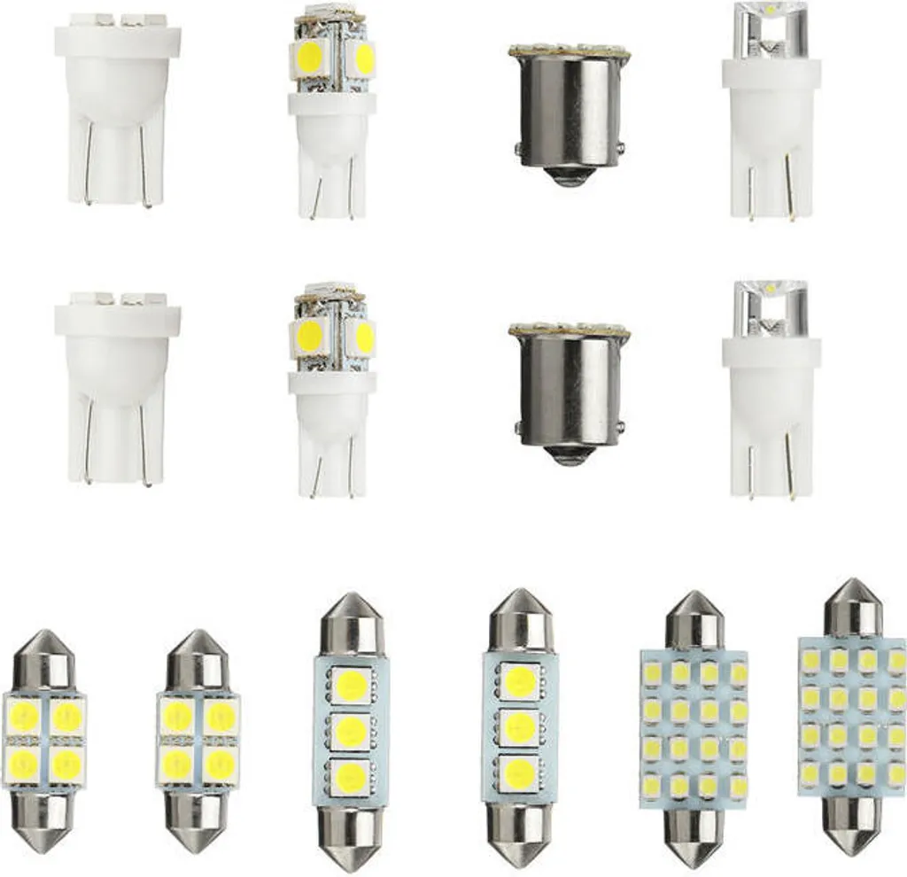 Offerta Kit 14 Luci LED Auto Bianco T10 1157 36mm Siluro Prezzo Top